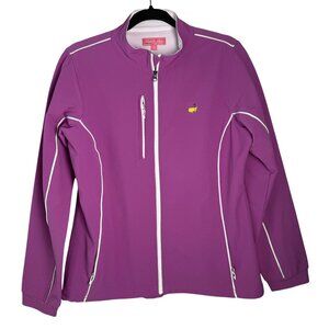 Magnolia Lane Collection Masters Full Zip Jacket Purple Size M Golf